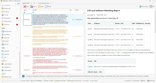 Automatic CVE checking and vulnerability correlation